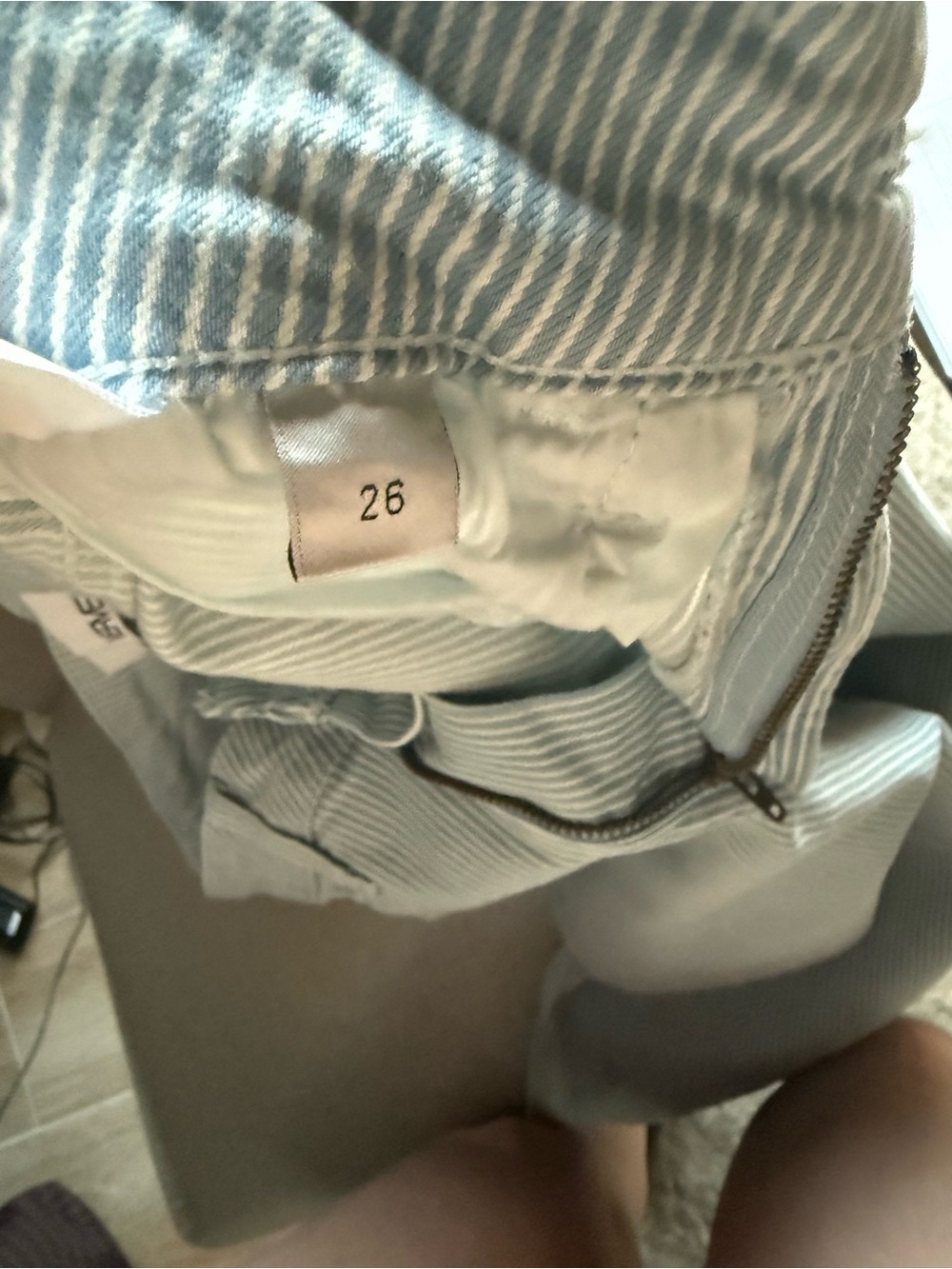 Straight-Leg Jeans in Light Stripe - Women - Picture 8 of 9